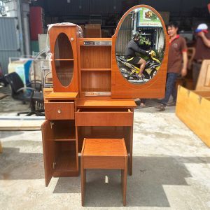 Bàn Trang Điểm 82cm Cũ Có Gương Cửa Trượt