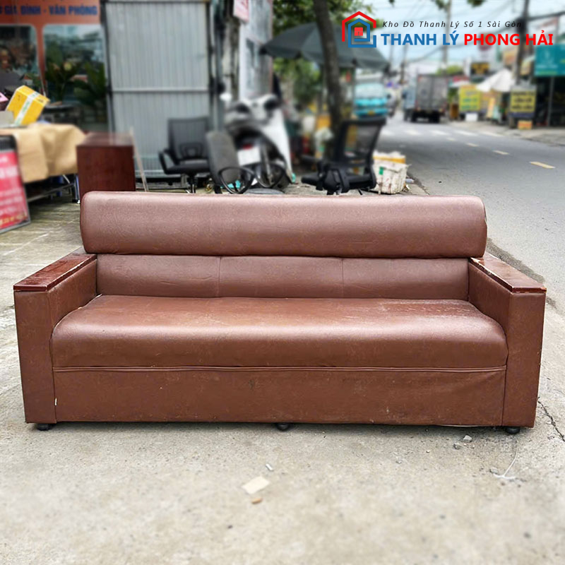 bang-sofa-1m73-boc-da-mau-da-bo-cu-2 Băng Sofa 1m73 Bọc Da Màu Da Bò Cũ