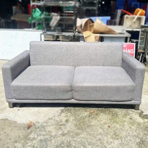 Băng Sofa Nỉ Xám 1m7 Cũ 2 Chỗ Ngồi
