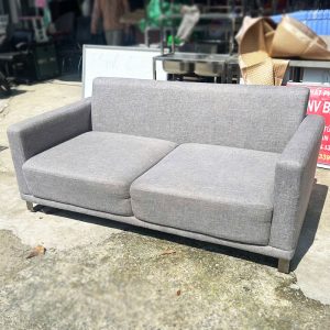 Băng Sofa Nỉ Xám 1m7 Cũ 2 Chỗ Ngồi