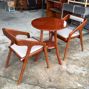 Bộ Bàn Ghế Cafe Hiroshi Cũ Kèm Bàn 2 Tầng
