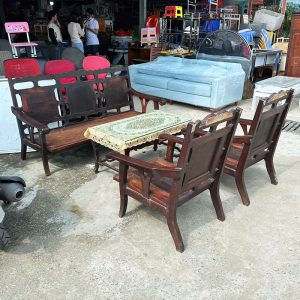 Bộ Salon Gỗ 1m6 Phong Cách Cổ Xưa Cũ