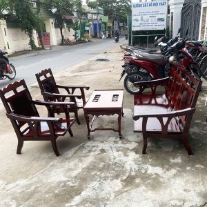Bộ Salon Gỗ 1m6 Phong Cách Cổ Xưa Cũ