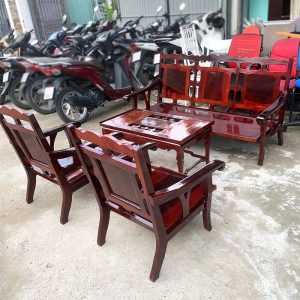 Bộ Salon Gỗ 1m6 Phong Cách Cổ Xưa Cũ