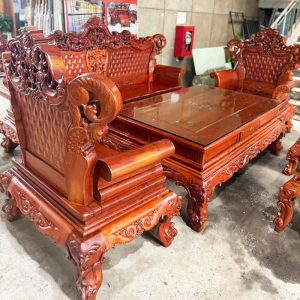 Bộ Salon Gỗ Đỏ Hoàng Gia Cũ Giá Siêu Sốc