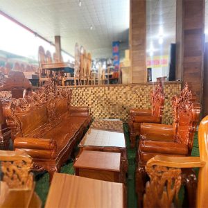 Bộ Salon Hoàng Gia Hương Đá Mặt Liền Mới 99%