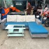 Bộ Sofa Góc L 2m1 Cũ Bọc Vải Giá Rẻ