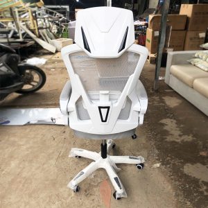 Ghế Công Thái Học Màu Trắng Phối Xám Mới 99%