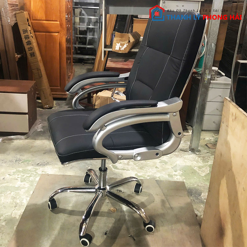  Ghế Giám Đốc Bọc Da Chân Xoay Mới 99%