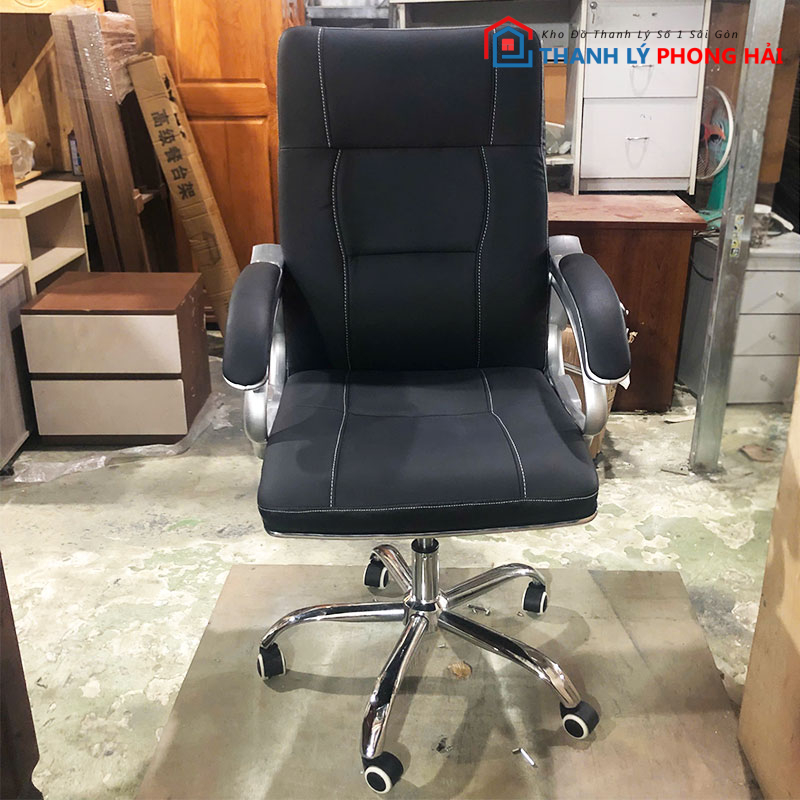 Ghế Giám Đốc Bọc Da Chân Xoay Mới 99%