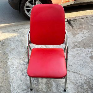 Ghế Xếp Lưng Cao Nệm Đỏ Cũ