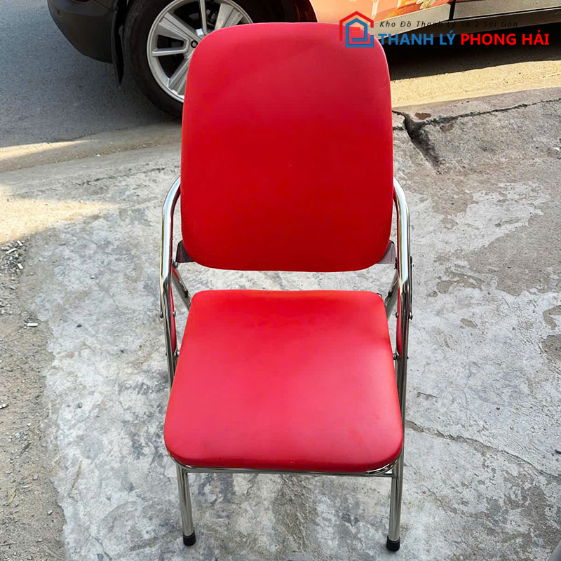 ghe-xep-lung-cao-nem-do-cu-3 Ghế Xếp Lưng Cao Nệm Đỏ Cũ