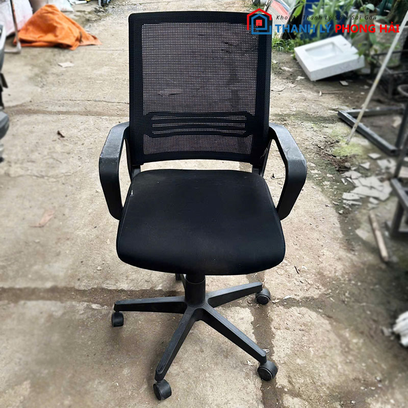 ghe-xoay-hoa-phat-lung-luoi-cu-2 Ghế Xoay Hòa Phát Lưng Lưới Cũ Thoáng Khí
