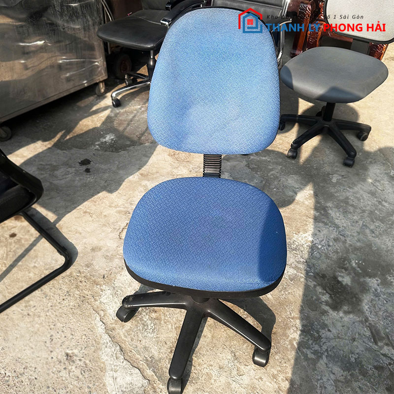 ghe-xoay-khong-tay-vin-dem-vai-5 Ghế Xoay Không Tay Vịn Đệm Vải Cũ (Nhiều Màu)