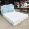 Giường Bọc Nhung Xanh Đầu Giường 1m6 Cũ