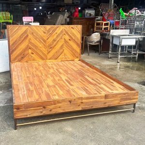 Giường Gỗ 1m6 Cũ Kèm Nệm Cao Cấp 25p