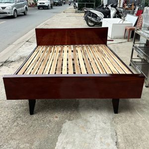 Giường Gỗ Gõ 1m6 Chắc Chắn Cũ