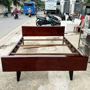 Giường Gỗ Gõ 1m6 Chắc Chắn Cũ