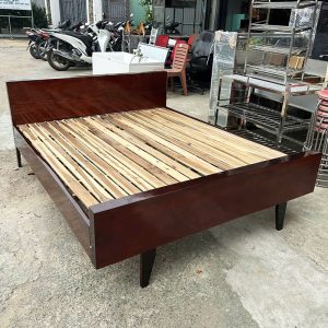 Giường Gỗ Gõ 1m6 Chắc Chắn Cũ