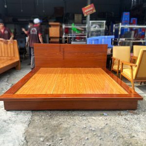 Giường Gỗ MDF 1m8 Kiểu Nhật Cũ
