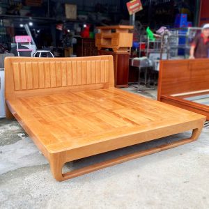 Giường Gỗ Sồi Cũ 1m8 Kiểu Dáng Sang Trọng