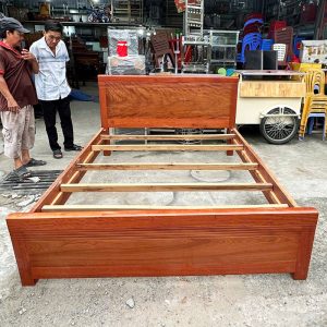 Giường Gỗ Xoan 1m6 Chắc Chắn, Bền Đẹp Cũ