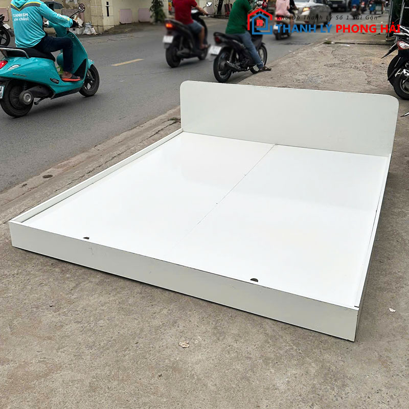 giuong-ngu-full-trang-1m8-cu-3 Giường Ngủ Full Trắng 1m8 Cũ