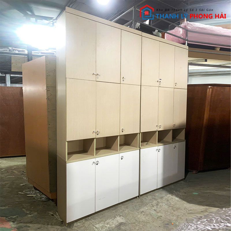 he-tu-ho-so-2m4-nhieu-ngan-cu-2 Hệ Tủ Hồ Sơ 2m4 Nhiều Ngăn Cũ