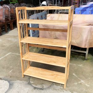 Kệ Sách 4 Tầng 80cm Gỗ Cao Su Mới 99%