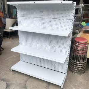 Kệ Sắt 4 Tầng 1m2 Màu Trắng Cũ