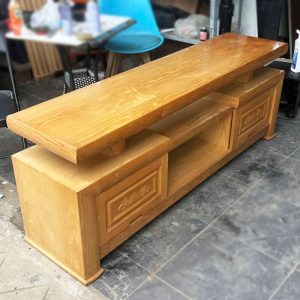 Kệ Tivi Gỗ Tự Nhiên 1m58 Cũ