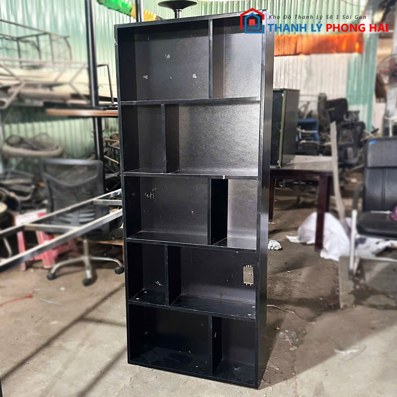 ke-trung-bay-70cm-nhieu-ngan-2 Kệ Trưng Bày 70cm Nhiều Ngăn Màu Đen Cũ