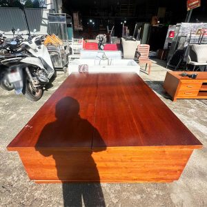 Phản Gỗ 1m4 Có Ngăn Lưu Trữ Cũ
