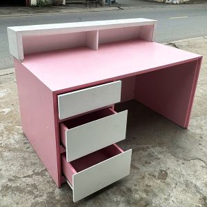 Quầy Lễ Tân 1m4 Hồng Phối Trắng Cũ