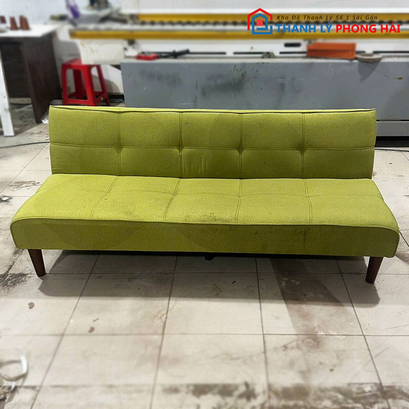 sofa-bed-boc-vai-xanh-1m6-cu-2 Sofa Bed Bọc Vải Xanh 1m6 Cũ
