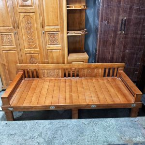 Trường Kỷ Gỗ 1m6 Cũ Mở Thành Giường