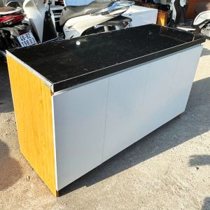 Tủ Bếp Gỗ Công Nghiệp Mặt Đá 1m44 Cũ