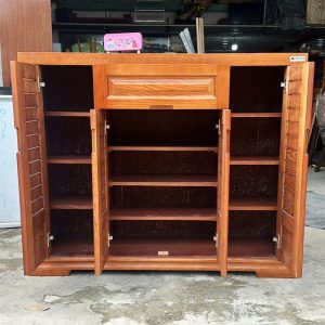 Tủ Giày Dép 1m2 Cũ Gỗ Tự Nhiên