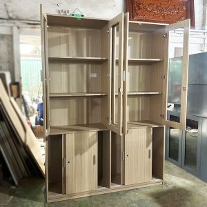 Tủ Hồ Sơ 1m48 Kết Hợp Cửa Mở Và Cửa Lùa Cũ