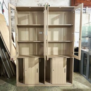 Tủ Hồ Sơ 1m48 Kết Hợp Cửa Mở Và Cửa Lùa Cũ