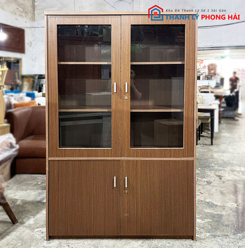 tu-ho-so-2-canh-kinh-1m2-cu-2-1 Tủ Hồ Sơ 2 Cánh Kính 1m2 Cũ