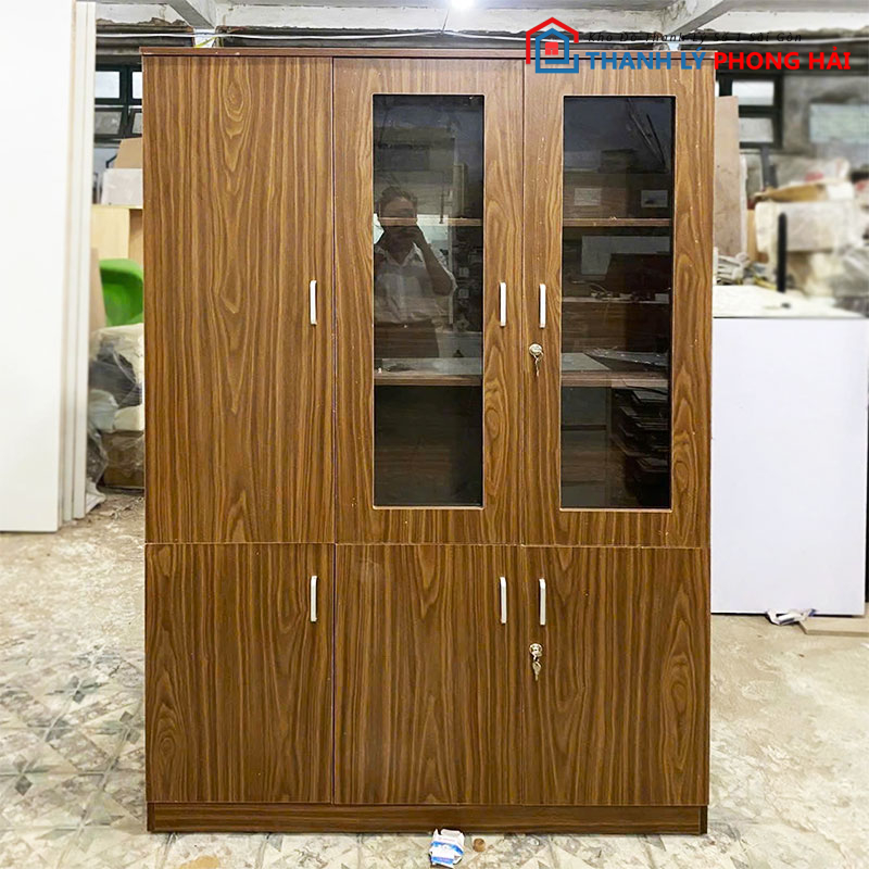 tu-ho-so-3-canh-moi-99-1 Thanh Lý Tủ Hồ Sơ 3 Cánh Mới 99% (Nhiều Màu)
