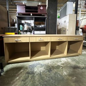 Tủ Hồ Sơ Gỗ Công Nghiệp 2m45 Kèm Ngăn Kéo Cũ