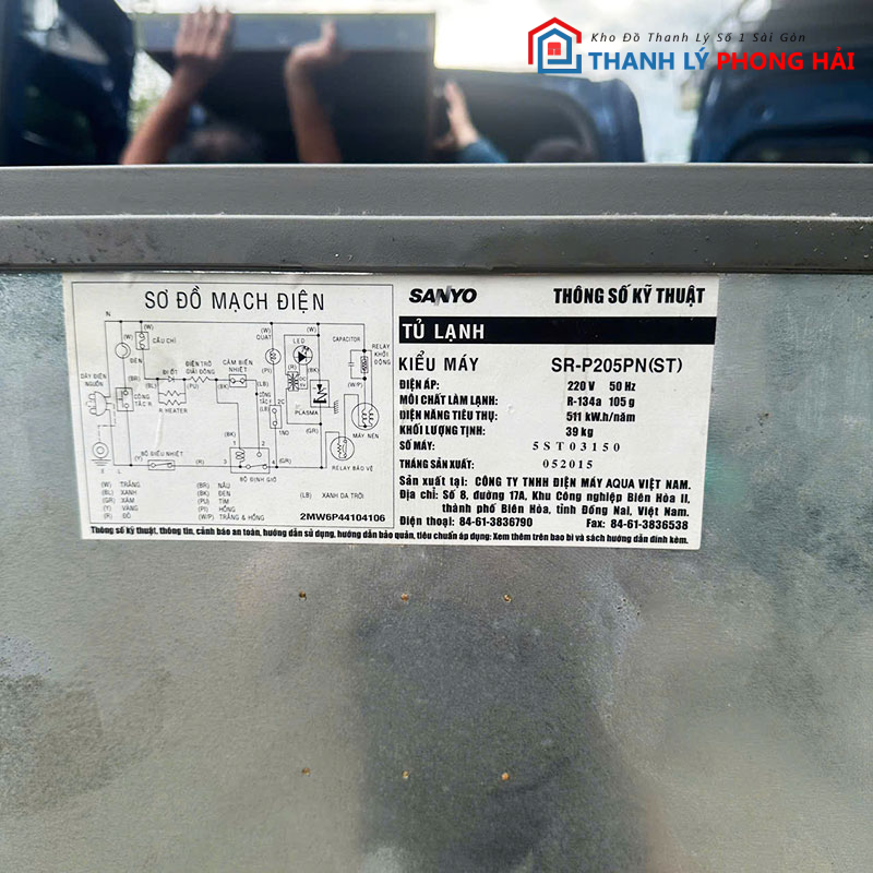 tu-lanh-aqua-sr-p205pnst-2-canh-cu-1 Tủ Lạnh Aqua SR-P205PN(ST) 2 Cánh Cũ