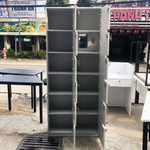 Tủ Locker Gỗ MDF 12 Ngăn 80cm Cũ