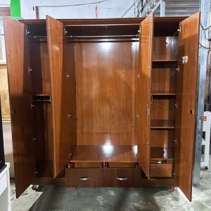 Tủ Quần Áo 1m8 Gỗ MDF 4 Cánh Cũ