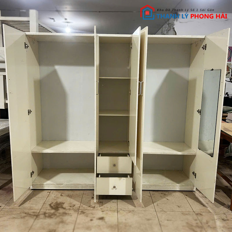 tu-quan-ao-2m03-nhua-nhieu-ngan-cu-5 Tủ Quần Áo 2m03 Nhựa Nhiều Ngăn Cũ