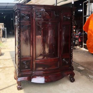 Tủ Thờ Gỗ Xưa 1m16 Cổ Điển Cũ
