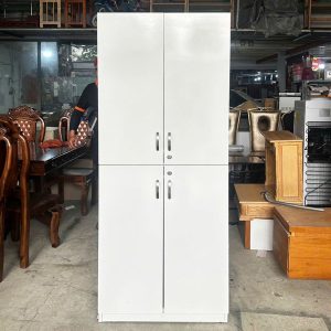 Tủ Trưng Bày 4 Cánh 1m75 Màu Trắng Cũ