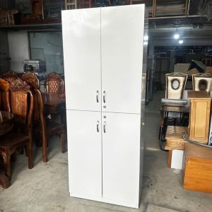 Tủ Trưng Bày 4 Cánh 1m75 Màu Trắng Cũ